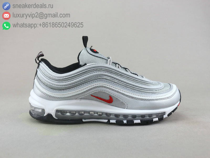 NIKE AIR MAX 97 OG QS SILVER GREY UNISEX RUNNING SHOES